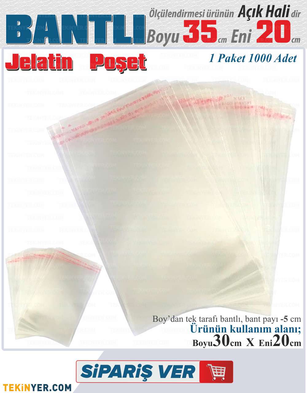 20x35 Bantlı Jelatin